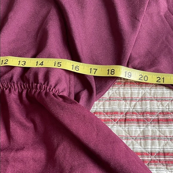 LuLaRoe “Melinda” Burgundy Jumpsuit shorts - Picture 8 of 11